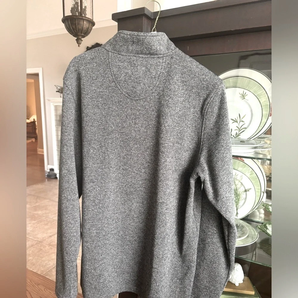 IZOD 1/4 Zip Grey Pullover Jacket. Men’s XLT. Neutral | Casual | Classic EUC